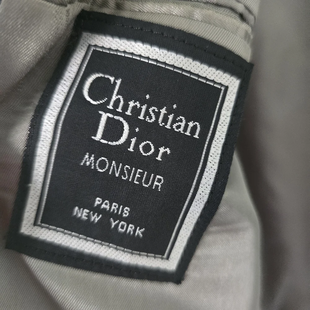 Christian Dior Monsieur Blazer Sports Coat Men Sz 43L Gray 2Button USA Exellent